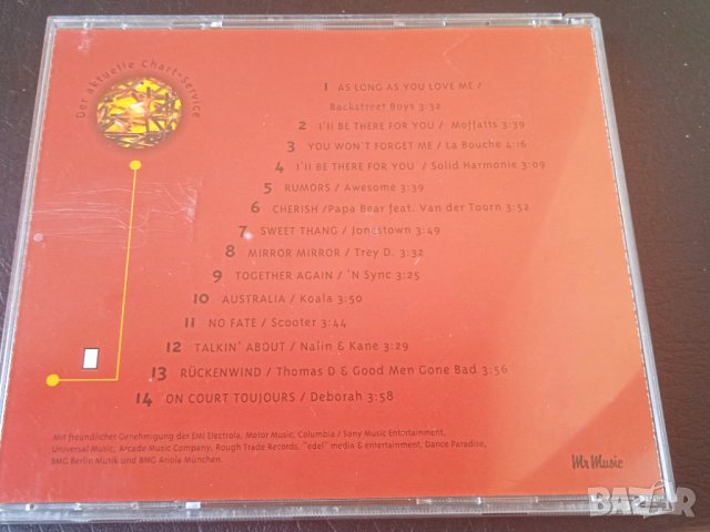 Chart Hits Vol. 1 1998 г. - оригинален диск с Чарт хитове на '98г. , снимка 2 - CD дискове - 44207371