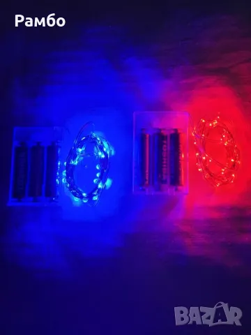 LED коледни лампички на батерии 5 метра, снимка 3 - Лед осветление - 48051908