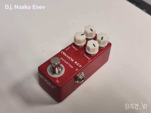 Mosky Crunch Red Distortion Guitar Pedal True Bypass - Драйв педал за ел китара /КАТО НОВ/, снимка 1 - Китари - 38002768