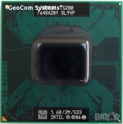 Intel ® Core 2 Duo T5200 (2х1.60GHz,2MB,533 FSB,mPGA478MT)