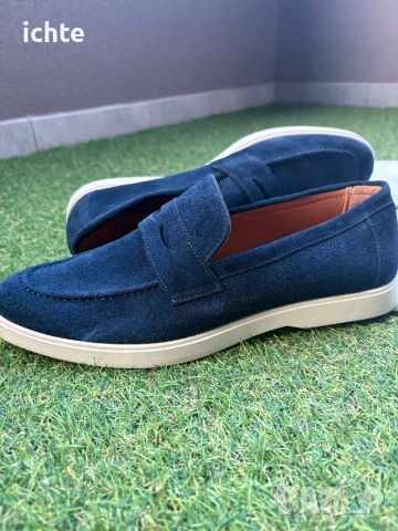 Италиански луксозни мокасини - мъжки 41 номер Roberto Lucci Milano - Handmade, снимка 2 - Мокасини - 54239187