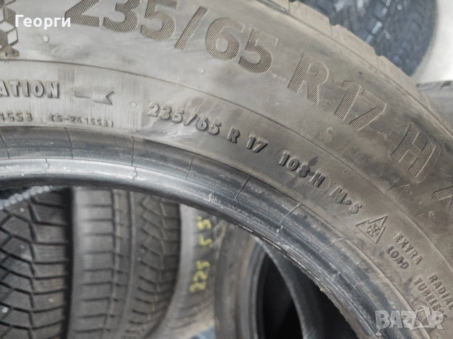 2бр. зимни гуми 235/65/17 Continental, снимка 4 - Гуми и джанти - 52504603