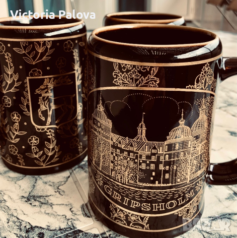 Колекционерска чаша  RÖRSTRAND ARSKRUS vintage чаша за бира , снимка 7 - Антикварни и старинни предмети - 44925349