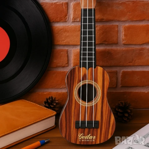 Детска механична китара – Реалистичен дизайн за музикални игри