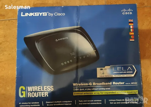 РУТЕР Linksys WRT54G2 , снимка 3 - Рутери - 55827074