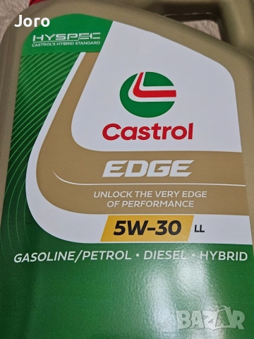 масло castrol 5w30 LL edge  edge 5 литра за бензин  дизел 
