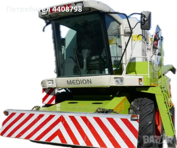 Комбайн CLAAS Medion 340, 1698 б.ч., 2002г.+Хедер C600 с CAC (AutoContour) и жътварска количка, снимка 1 - Селскостопанска техника - 49514970