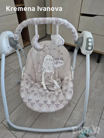 Бебешка електрическа люлка Felice Bear Grey