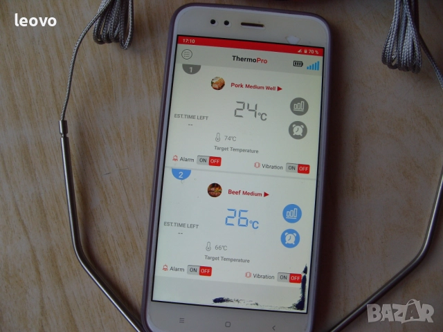 ThermoPro TP902 – Bluetooth термометър за месо и барбекю, снимка 10 - Други - 52645734