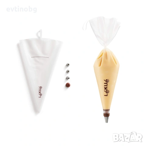 Комплект пош с 3 броя приставки Lekue, за многократна употреба, снимка 3 - Аксесоари за кухня - 53890441