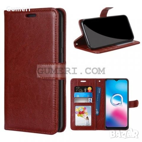  Alcatel 3x (2020) Калъф тип тефтер , снимка 11 - Калъфи, кейсове - 30459536