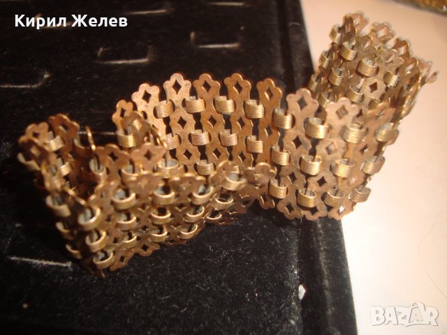 ЧАСТ от СТАРИННА ОГЪРЛИЦА БРОНЗ МАЙСТОРСКА ПЛЕТКА РЕТРО БИЖУ 9897, снимка 8 - Антикварни и старинни предмети - 30652649