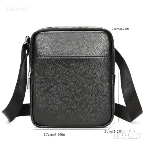 Мъжки елегантни дисплей чантички /Черни и кафяви от премиум естествена кожа!, снимка 16 - Чанти - 49303056