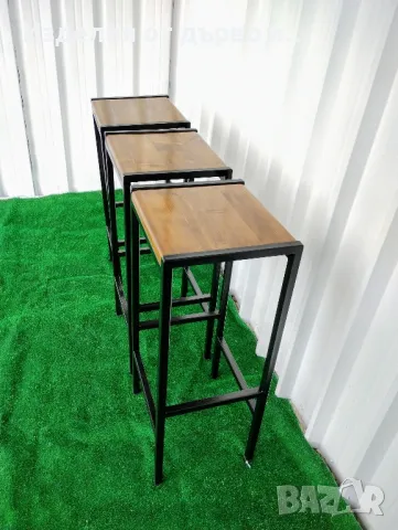 столове за хранене или бар от дърво и метал , снимка 6 - Столове - 50287813