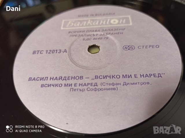 Грамофонна плоча Васил Найденов- Всичко ми е наред, снимка 2 - Грамофонни плочи - 37439917