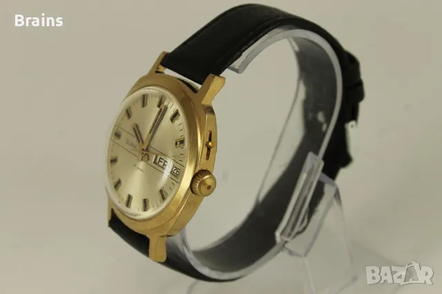 Руски Позлатен Часовник СЛАВА 26 камъка, снимка 5 - Антикварни и старинни предмети - 50078477