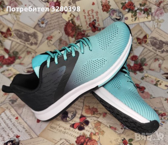 Спортни дамски маратонки с мрежа и лека гъвкава подметка модел: 815-28, снимка 3 - Маратонки - 44400372