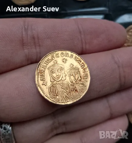 Златен солид на Теофил , снимка 1