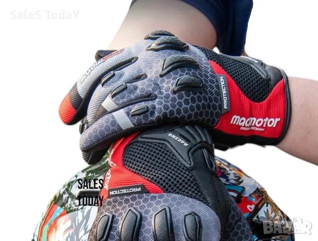 Ръкавици мото, мотокрос, ендуро и колело, сиви, 3 размера, снимка 3 - Аксесоари и консумативи - 40397858