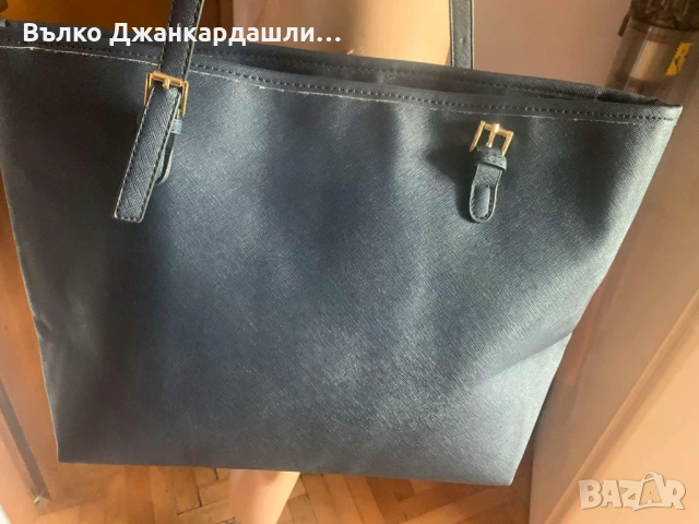  Дамска чанта Michael Kors  Jet Set Travel Medium Multifunction Tote Sapphire, снимка 4 - Чанти - 53231241