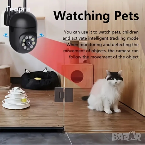 Wi-Fi камера, безжична камера, снимка 5 - IP камери - 52083514