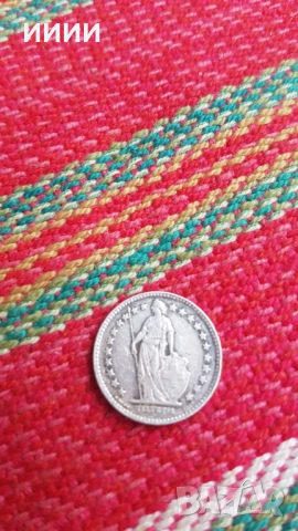 Сребърна монета 1/2 франк 1942, снимка 2 - Нумизматика и бонистика - 52186568