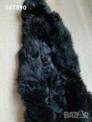 Черна яка от изкуствен косъм, снимка 1