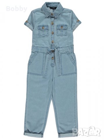 НОВ дънков гащеризон GEORGE, 8-9 години, снимка 2 - Детски панталони и дънки - 28130532