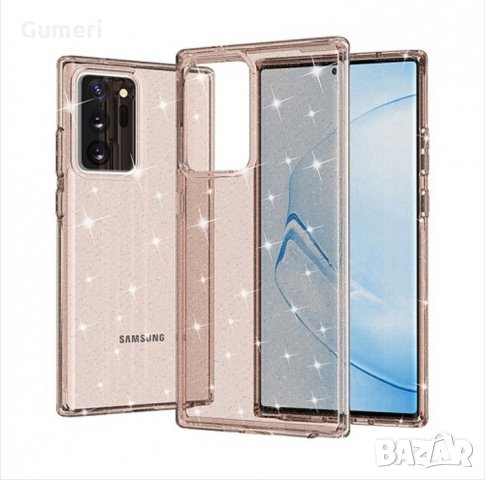  Samsung Galaxy Note20 Ultra / Note20 Plus / Note20 Pro Предпазен гръб с брокат , снимка 6 - Калъфи, кейсове - 30295411