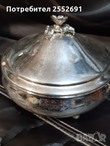 Посребрен съд , снимка 2 - Антикварни и старинни предмети - 34215809