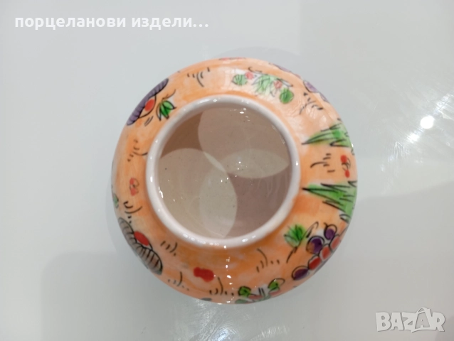 Порцеланова стара красива захарница буркан маркирана , снимка 9 - Кутии за храна - 52690100