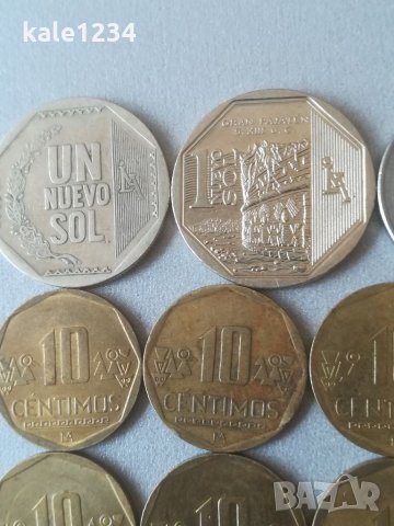 Монети Перу. Peru. Колекция монети. Лот. Монета. Centimos. UN Nuevo sol. Soles. , снимка 3 - Нумизматика и бонистика - 34182375