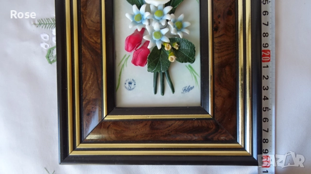 Красоти , изкуство от Италия, картина 3D Capodimonte, Кутия Bassano, снимка 6 - Антикварни и старинни предмети - 51556186