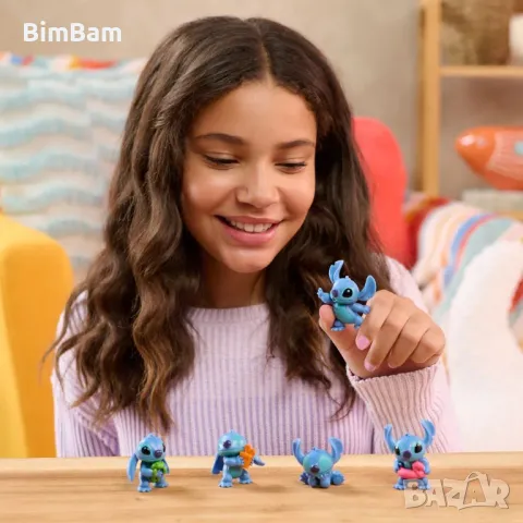 Оригинален комплект 5 мини фигурки Stitch / Стич / Disney , снимка 4 - Фигурки - 49053680