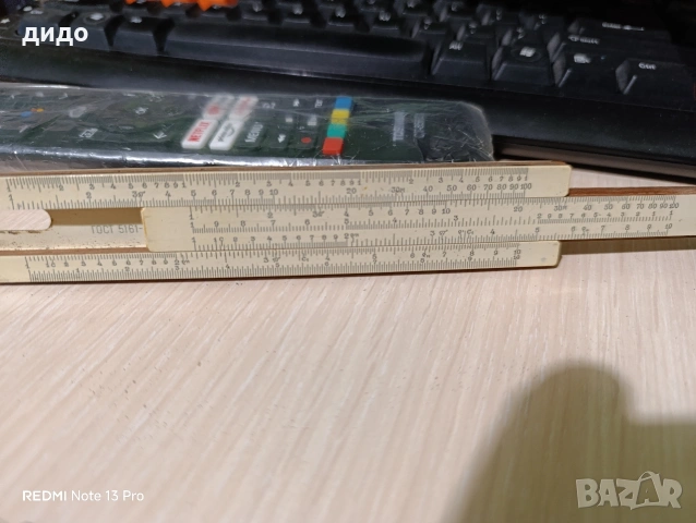 Руска логаритмична линийка от 1960 г., снимка 4 - Колекции - 54092953