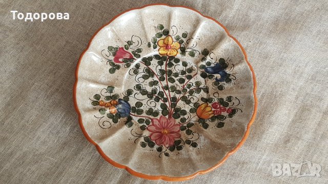 Старинна италианска фруктиера "DERUTA", снимка 4 - Антикварни и старинни предмети - 30161964