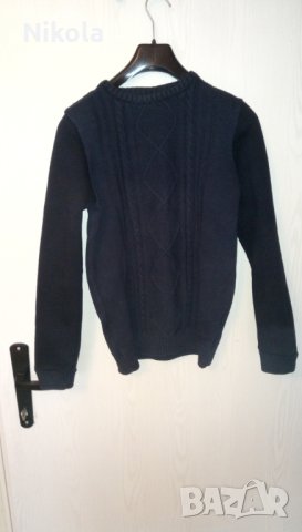 Пуловер тъмно син S -размер на HM, снимка 5 - Пуловери - 31066715