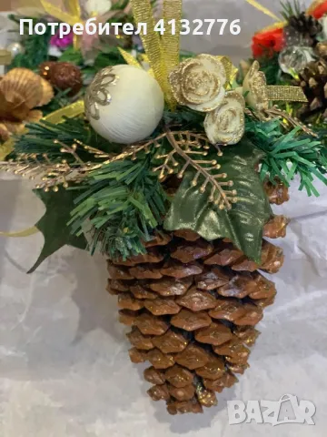 Шишарки големи за Коледа, снимка 2 - Декорация за дома - 48081806