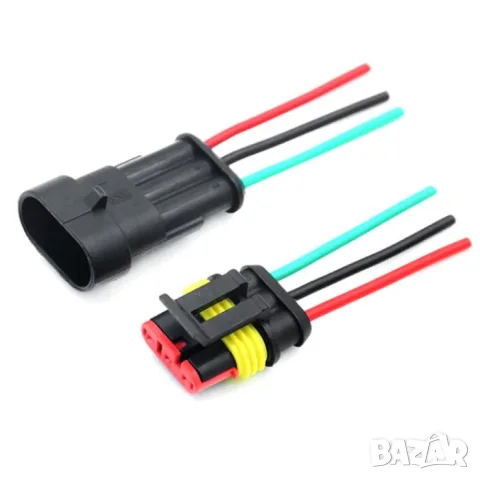 Водоустойчива букса за МПС 3 пина 12V 24V