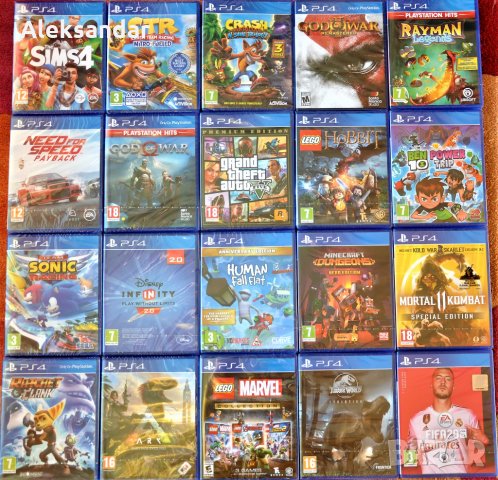 Нови ps4 Minecraft GTA Crash Sonic Lego Ben 10 UFC WWE God Jurassic пс4 