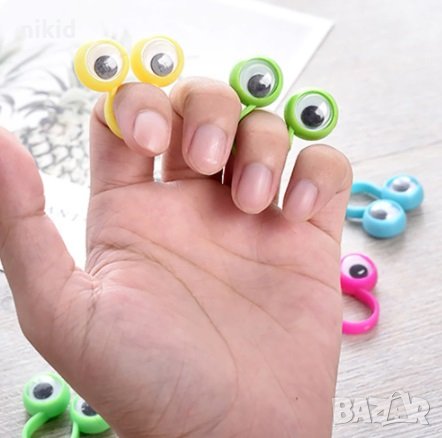 Забавни очи очички за пръсти куклен театър игра за деца , снимка 2 - Други - 32031486