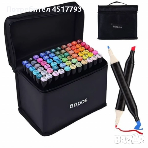 Комплект за рисуване от 150 части + Комплект за оцветяване и рисуване Aqua + Комплект от маркери с а, снимка 3 - Рисуване и оцветяване - 52468691