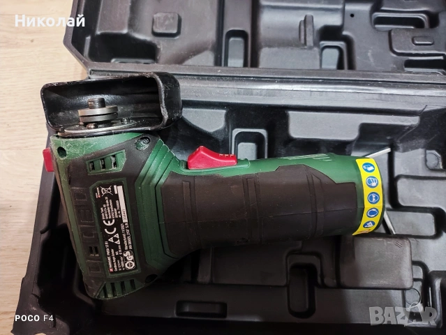 Акумулаторен ъглошлайф Parkside PWSA 12 B1, снимка 3 - Други инструменти - 53357286