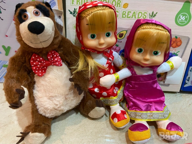 Плюшени играчки Маша и Мечока