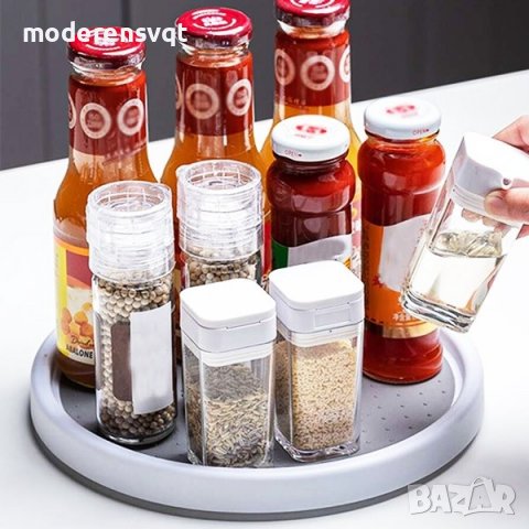 Въртящ се органайзер за кухненски шкафове 360°, снимка 3 - Аксесоари за кухня - 40076495