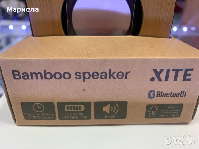 Бамбукова Bluetooth Колонка 5W /Outdoor Simple Portable Smart Bluetooth Speaker, снимка 2 - Тонколони - 47628429