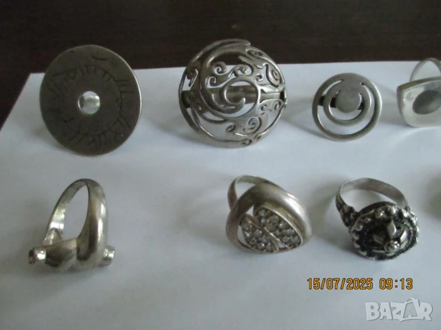 Сребърни пръстени, снимка 3 - Пръстени - 27988220