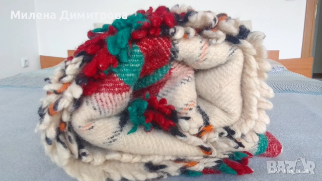 Българско одеяло 100 % вълна, снимка 3 - Олекотени завивки и одеяла - 48852624