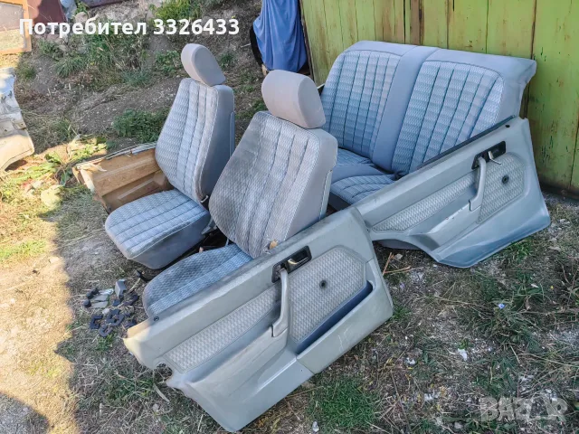 Сив салон от Мерцедес 190 , снимка 3 - Автомобили и джипове - 56415360