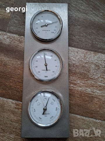 домашна метеорологична станция термометър барометър влагомер 24/6